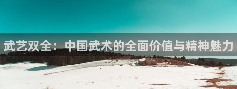 新球体育比分功能：武艺双全：中国武术的全面价值与精神魅力